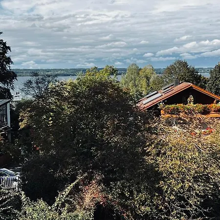 Panoramahaus Am Ammersee I Sauna I Wellness I Kamin هيرشينج ام امرسي